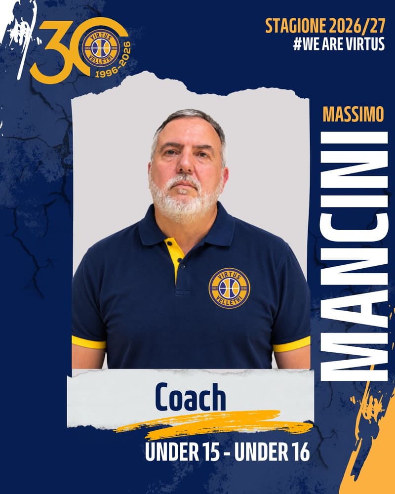 Ritorno in panchina per Coach Mancini in gialloblu! Massimo torna a difendere i colori della Virtus quest'anno come capo allenatore delle sq